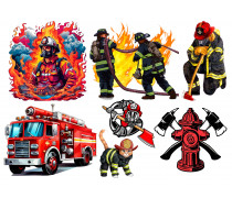 Съедобная картинка "Пожарный" 2