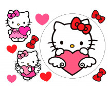 Съедобная картинка Привет Китти