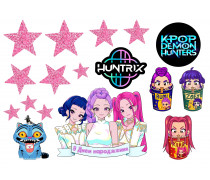 Съедобная картинка HUNTR/X (K-pop-охотницы на демонов) 