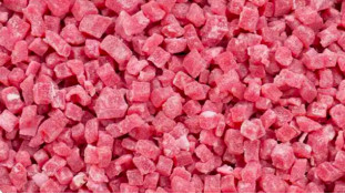 Фруктовые желейные кусочки Клубника, 100 грамм