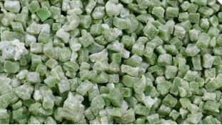 Фруктовые желейные кусочки Киви, 100 грамм