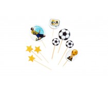 Набор сахарных топперов Футбольный