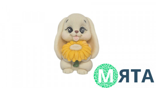 Шоколадная фигурка Mi-Mi Зайчик с ромашкой