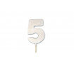 Декор mi-mi Цифра на палочке, Белая