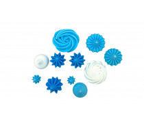 Мини-Безе Ассорти, Бело-Голубые