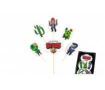 Набор сахарных топперов Бравл Старс