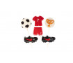 Набор сахарных топперов Футбольный 2D