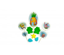 Набор сахарных топперов Губка Боб