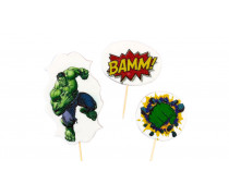 Набор сахарных топперов Зеленый человек