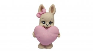 Шоколадная фигурка Mi-Mi Зайка с сердцем