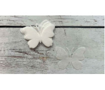 Бабочки из вафельной бумаги 6 см, 12 шт