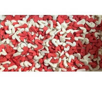 Сахарная посыпка Посохи Красно-Белые 