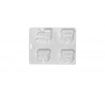 Форма для шоколада Паровозики