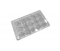 Поликарбонатная форма для конфет Цветочки, 15 шт