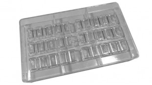 Поликарбонатная форма Батончики, 6 шт