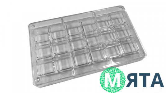 Поликарбонатная форма Кубики, 18 шт