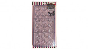 Поликарбонатная форма для конфет Полусфера Вихрь, 21 шт