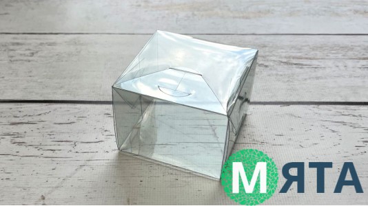 Прозрачная коробка для моти 7х7х5 см