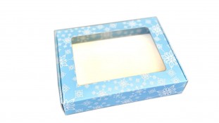 Коробка для пряников 15х20 см, Голубая Снежинка