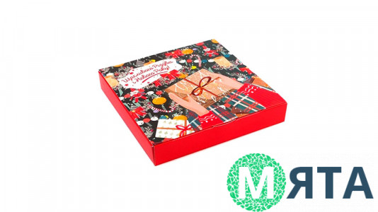 Коробка на 16 конфет, Новогодний Подарок