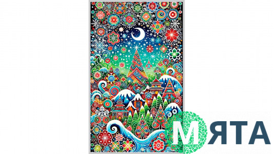 Пакет Новогодний №15, 25х40 см