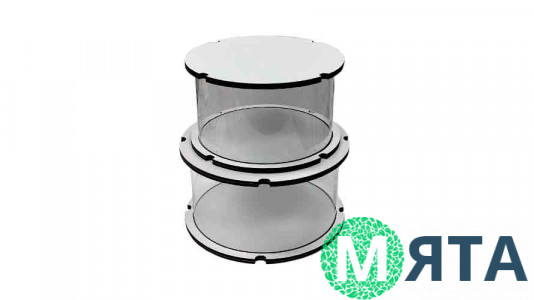 Коробка-тубус для бенто, высота 9 см