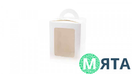 Коробка 16,5х16,5х21 см с окном