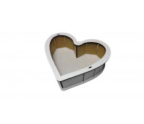 Деревянная коробка Сердце 25 см, лхдф