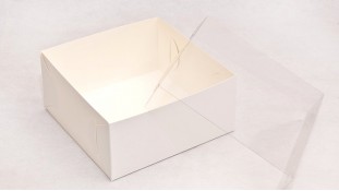 Коробка 17х17х8 с прозрачной крышкой