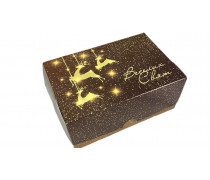 Коробка 18х12х8 см, Веселих Свят, коричневая