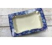 Коробка 20х30х3, Синяя снежинка Коробка 20х30х3, Синяя снежинка