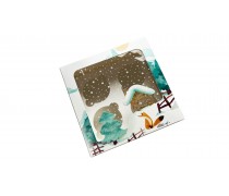 Коробка на 4 капкейка, Морозец