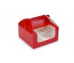 Коробка 4 капкейка с ручкой, Красная Коробка 4 капкейка с ручкой, Красная
