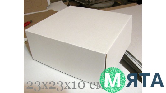 Коробка для торта и хендмэйда 23х23х10 см