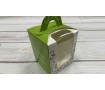 Коробка для 1 капкейка, с ручкой, зеленая Коробка для 1 капкейка, с ручкой, зеленая