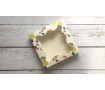 Коробка для пряников, 15х15 см, Бабочки-Цветы