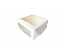 Коробка для торта 26х26х12 см с окном