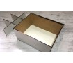 Деревянная коробка с окошком для 6 капкейков, Белая