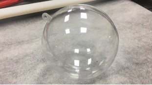Прозрачный шар Ёлочная игрушка 10см
