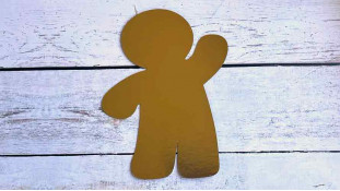 Трафарет для торта Пряничный Человечек, Картон