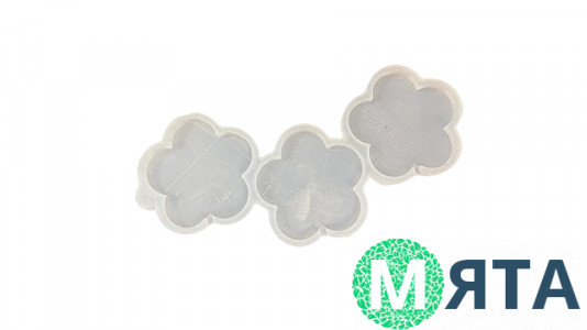 Силиконовый молд для леденцов Цветы, 3шт