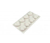 Силиконовая форма Сердца объемные, 8 шт