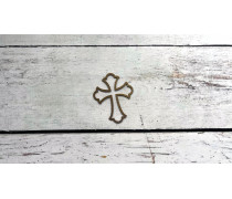 Топпер Крестик №1 Контур, картон