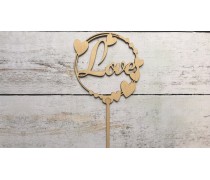 Топпер Love №4, дерево