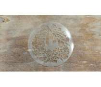 Трафарет Новогодний Венок, 12 см