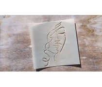 Трафарет Девушка №1, 12 см