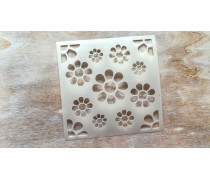 Трафарет Цветочки, 12 см