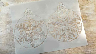 Трафарет Елочные шары №2, 20х15 см Трафарет Елочные шары №2, 20х15 см