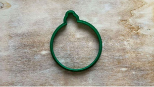 Вырубка Ёлочный шар №2