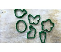 Набор вырубок Пасха, №1, 6 шт